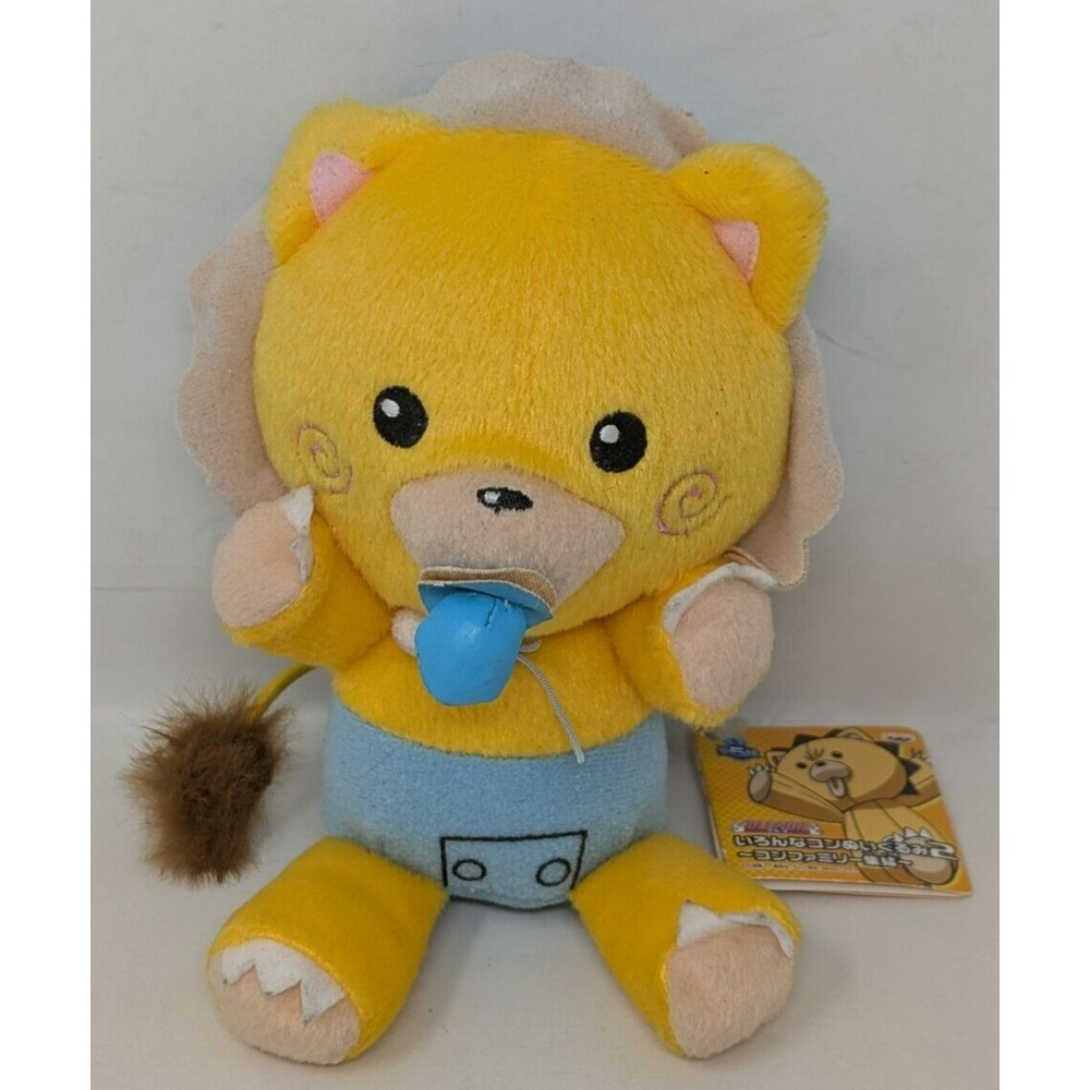 Bleach‎ Kon Lion D2502A Baby Pacifier Banpresto 2006 Plush 6" Toy Doll Japan